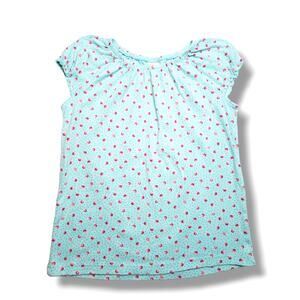 Gymboree Vintage Candy Apple Girls 12 Cap Sleeved Shirt